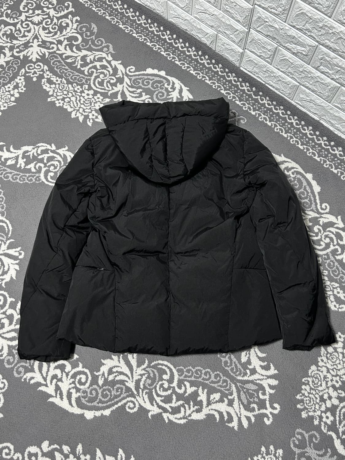 비대칭 하이넥 다운 패딩 자켓 상품이미지7