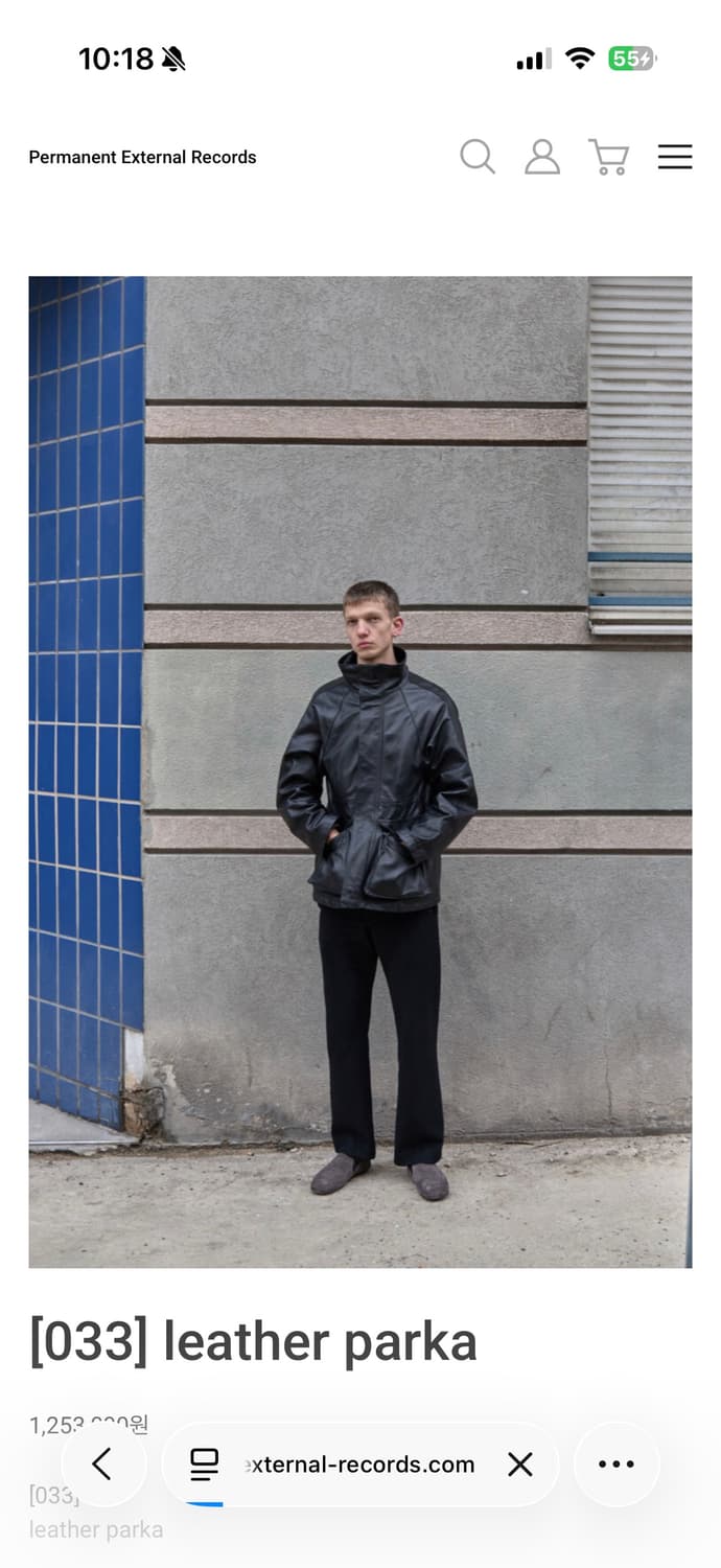 [구매, 3사이즈] mudule leather parka 머듈 레더 파카 상품이미지1