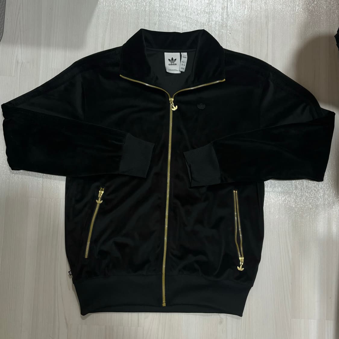 아디다스 벨루어 벨벳 져지 집업 상품이미지1