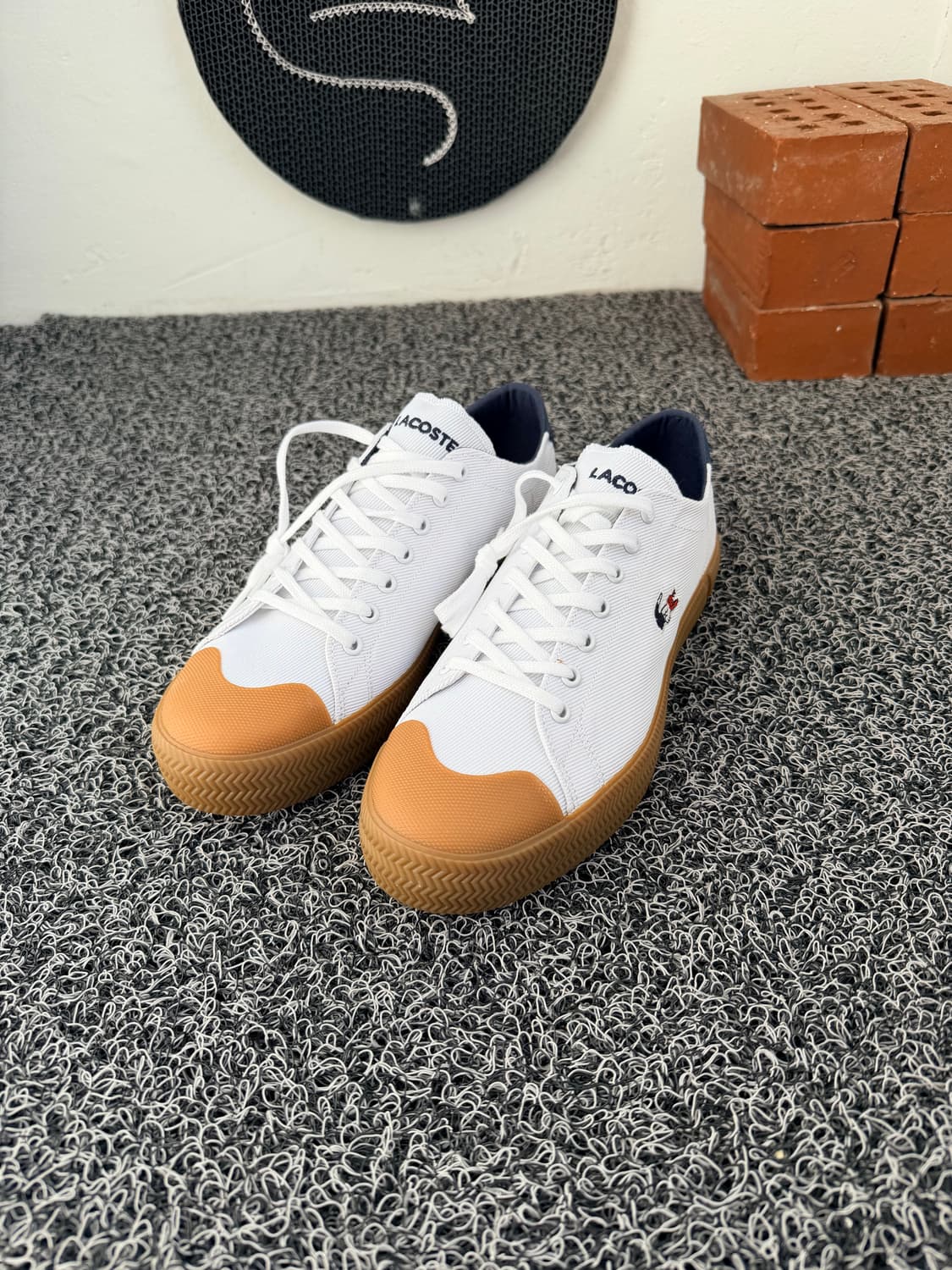 라코스테 흰색 스니커즈 260mm 상품이미지1