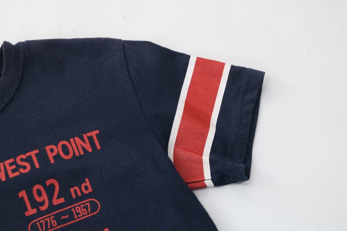 Cisalpin 시잘핀 빈티지 웨스트 포인트 그래픽 반팔 티셔츠 150 상품이미지4