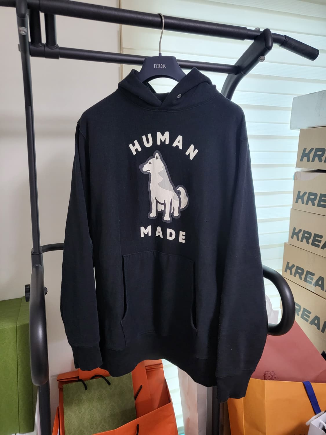 24SS 휴먼메이드 웍스아웃20주년 진돗개 후드티 XL 상품이미지1