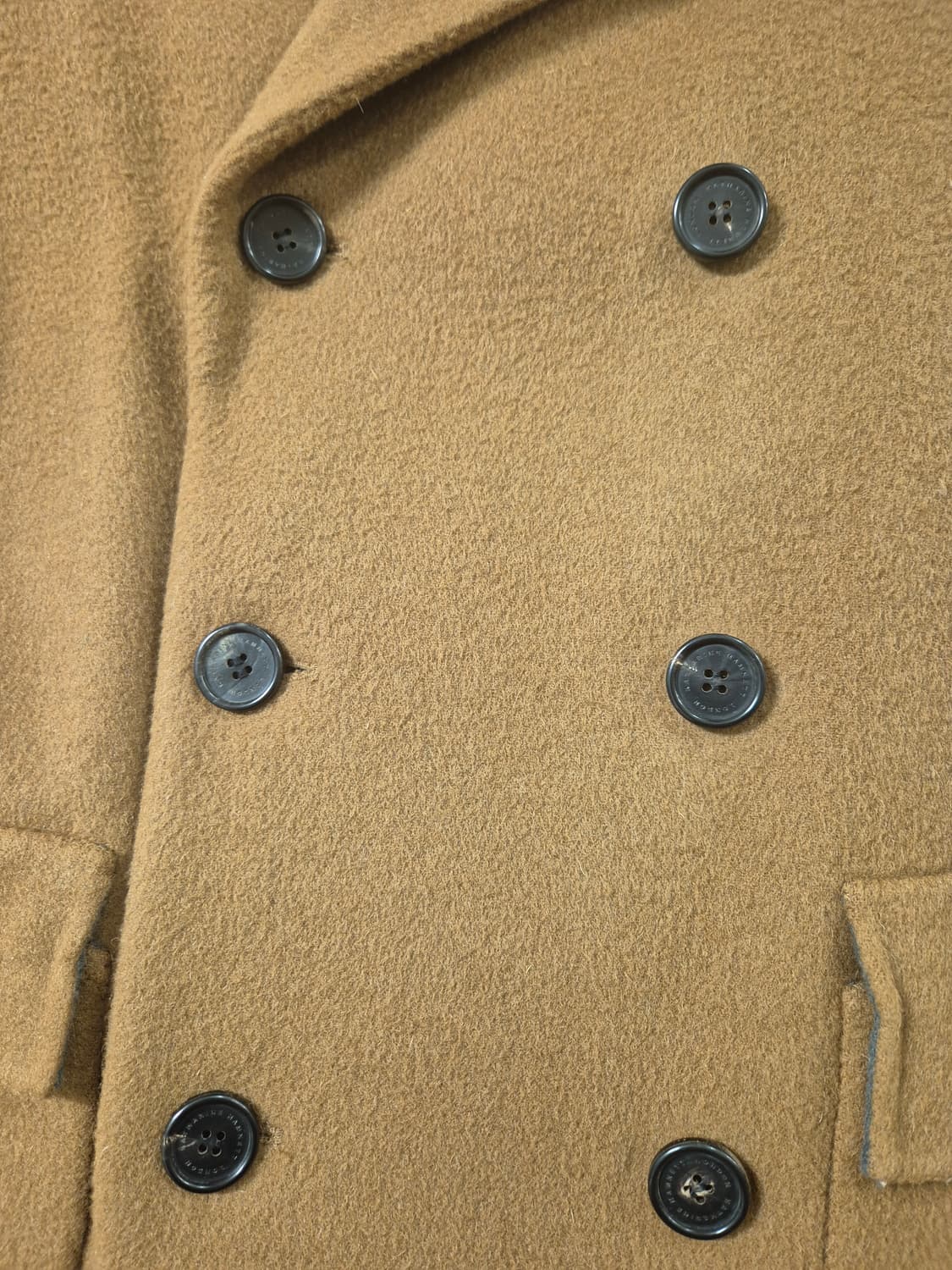 캐서린햄넷런던 캐시미어 핸드메이드코트 상품이미지4