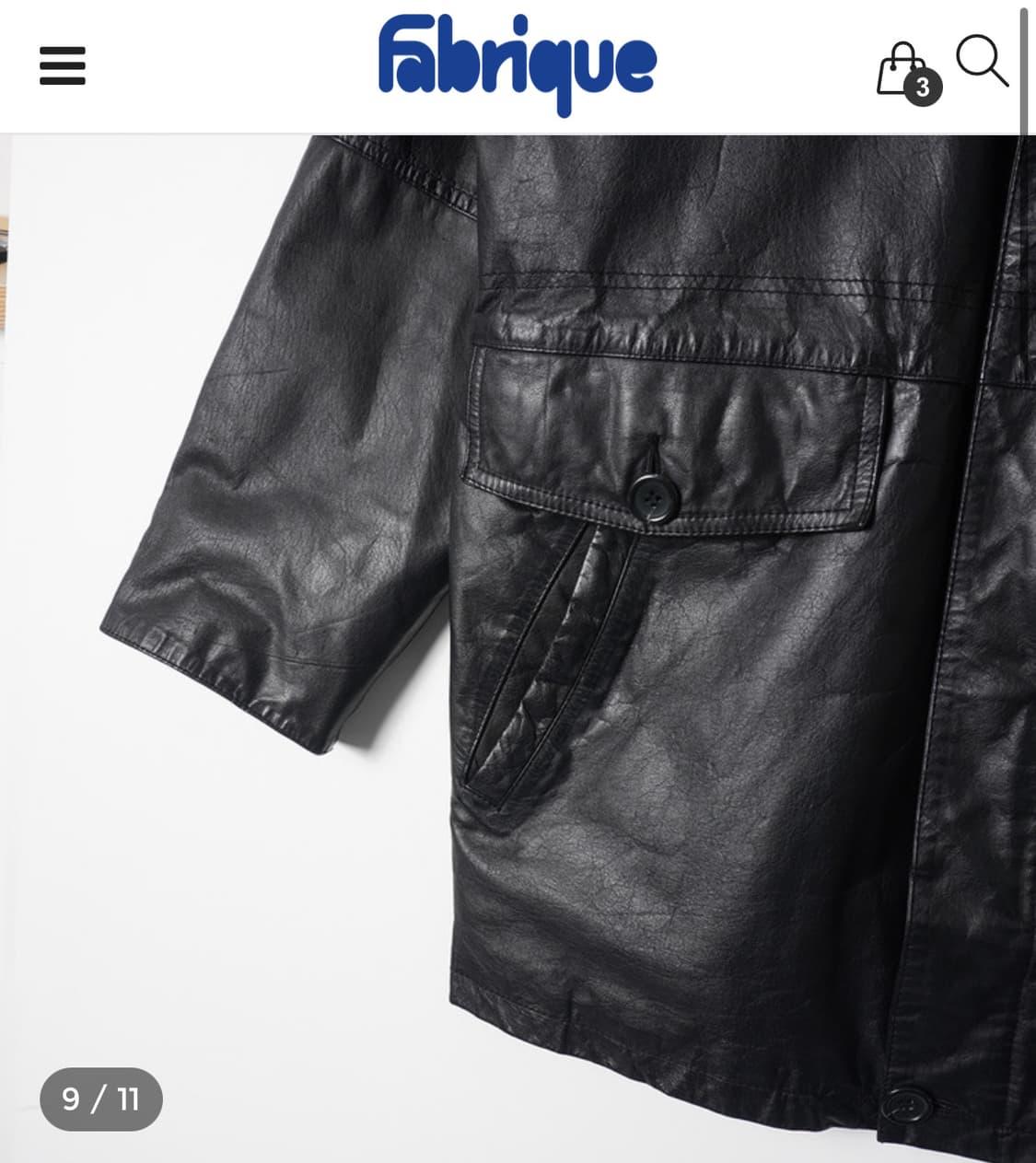 빈티지 카코트 레더자켓 (Cowhide, Black) 상품이미지7