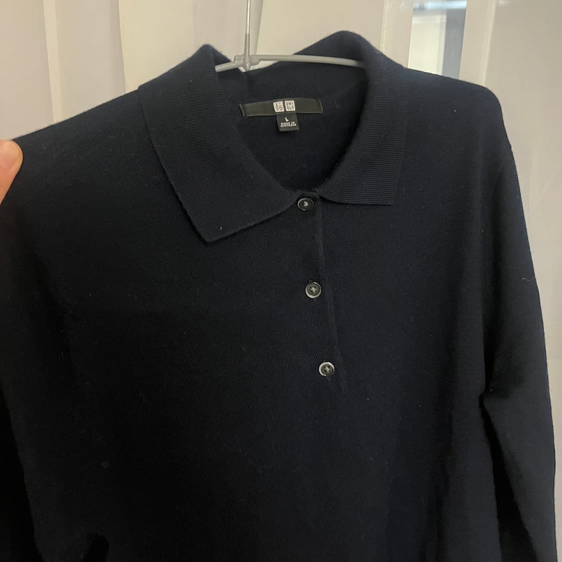 유니클로 네이비 니트 폴로셔츠 L 상품이미지4