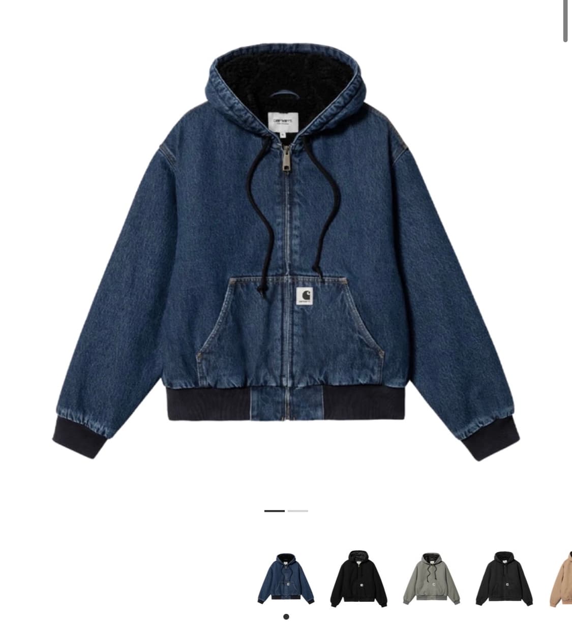 칼하트 wip og 액티브 자켓 블루스톤 워시드 상품이미지1