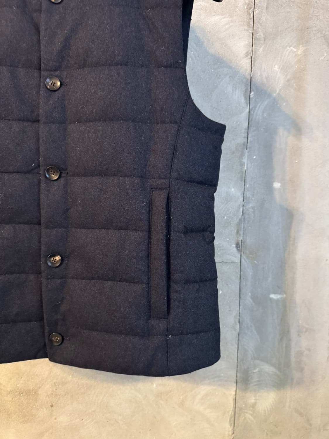 수트서플라이 구스다운 트위드 베스트 100 상품이미지7