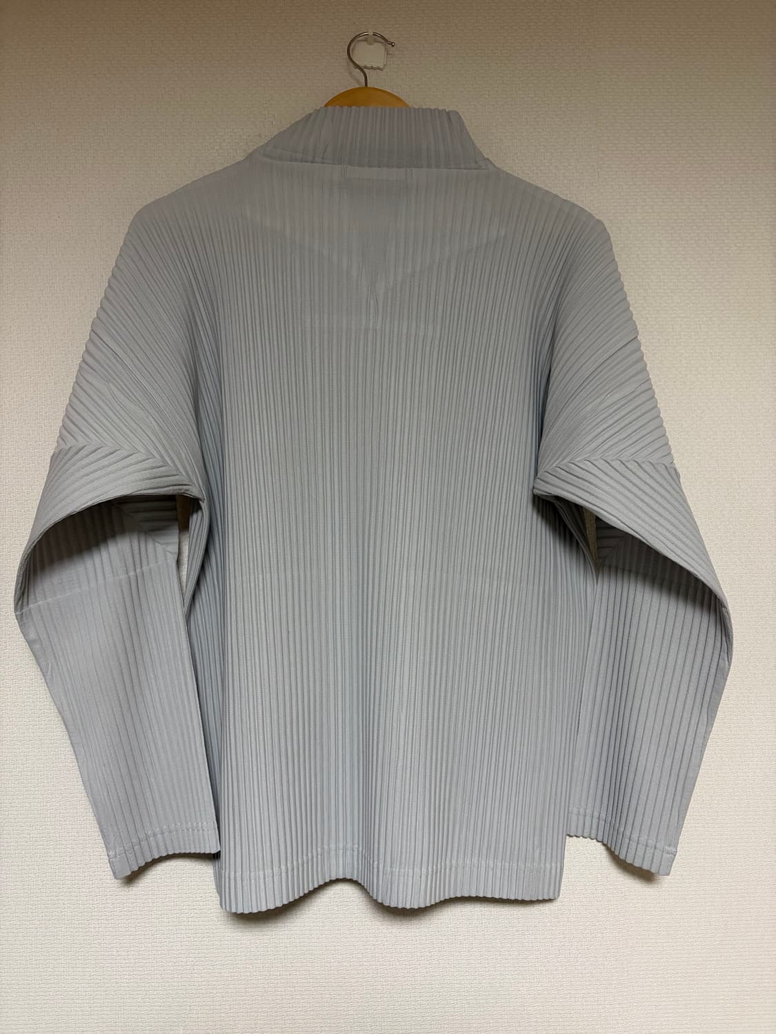 이세이미야케 옴므플리세 하이넥 베이직 집업 자켓 그레이 2 새상품 상품이미지2