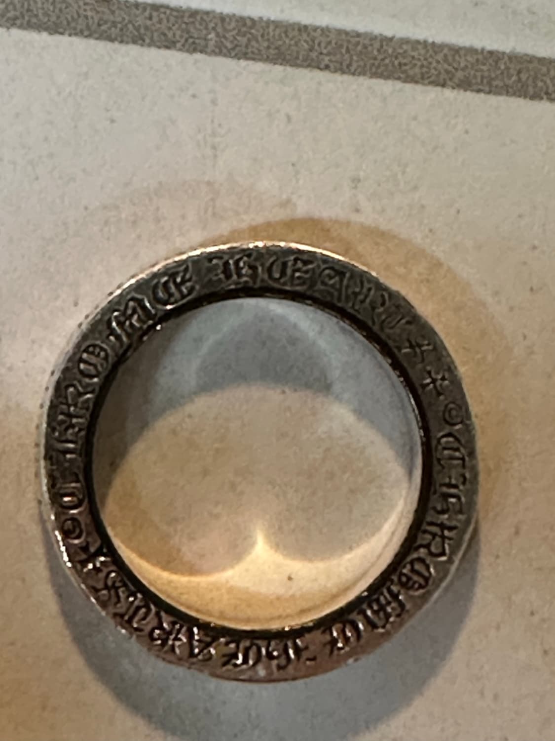 크롬하츠 퍽유링 13.5호 3mm 상품이미지1