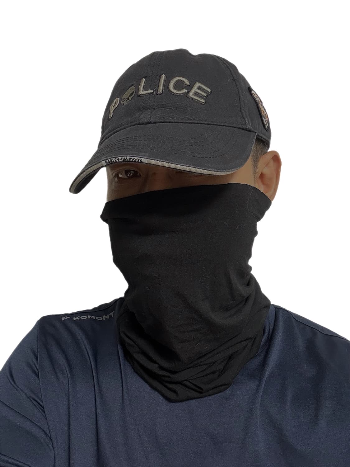 할리데이비슨 스컬 폴리스로고  볼캡 상품이미지1