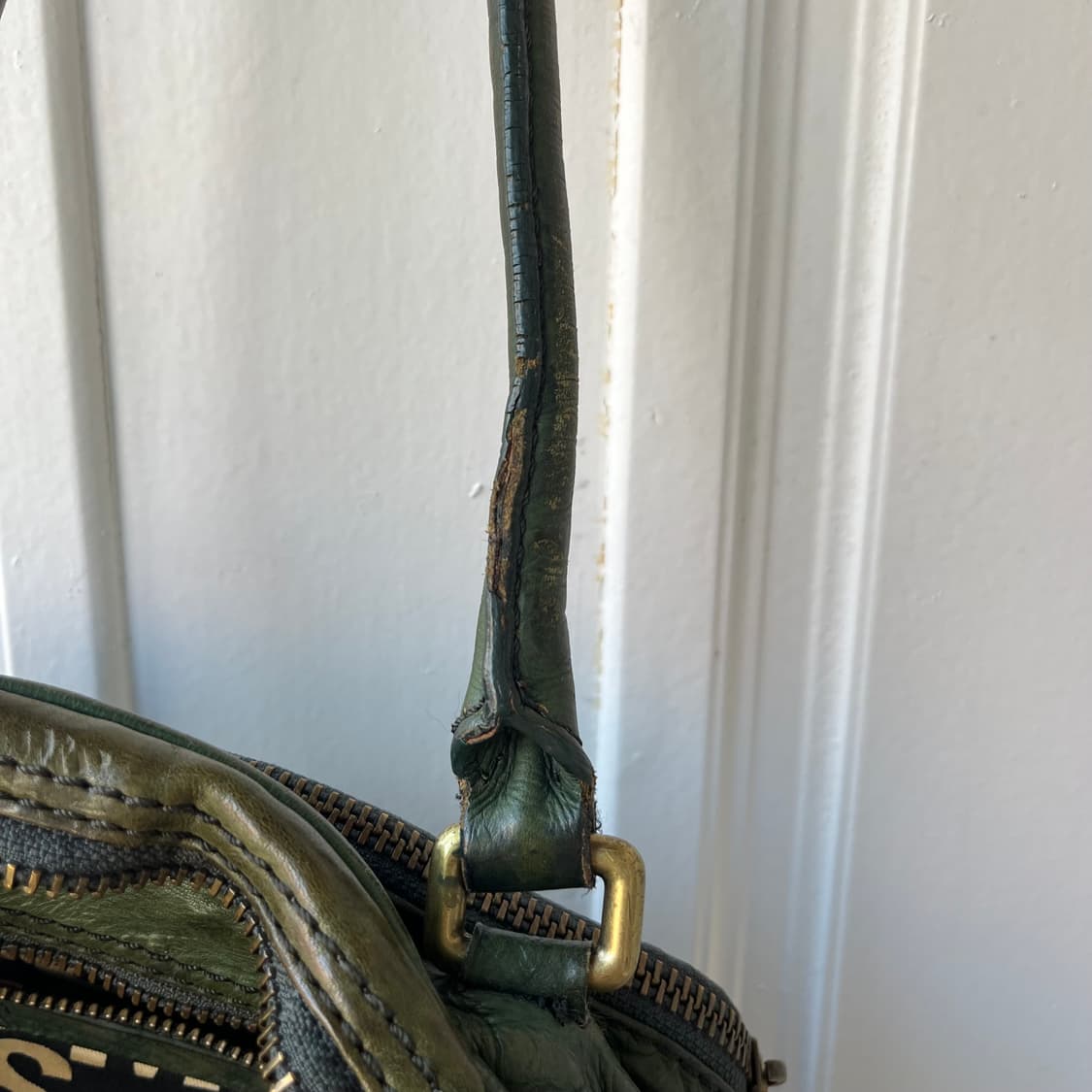 Marc Jacobs 마크제이콥스 다크그린 레더 토트백 숄더백 상품이미지5