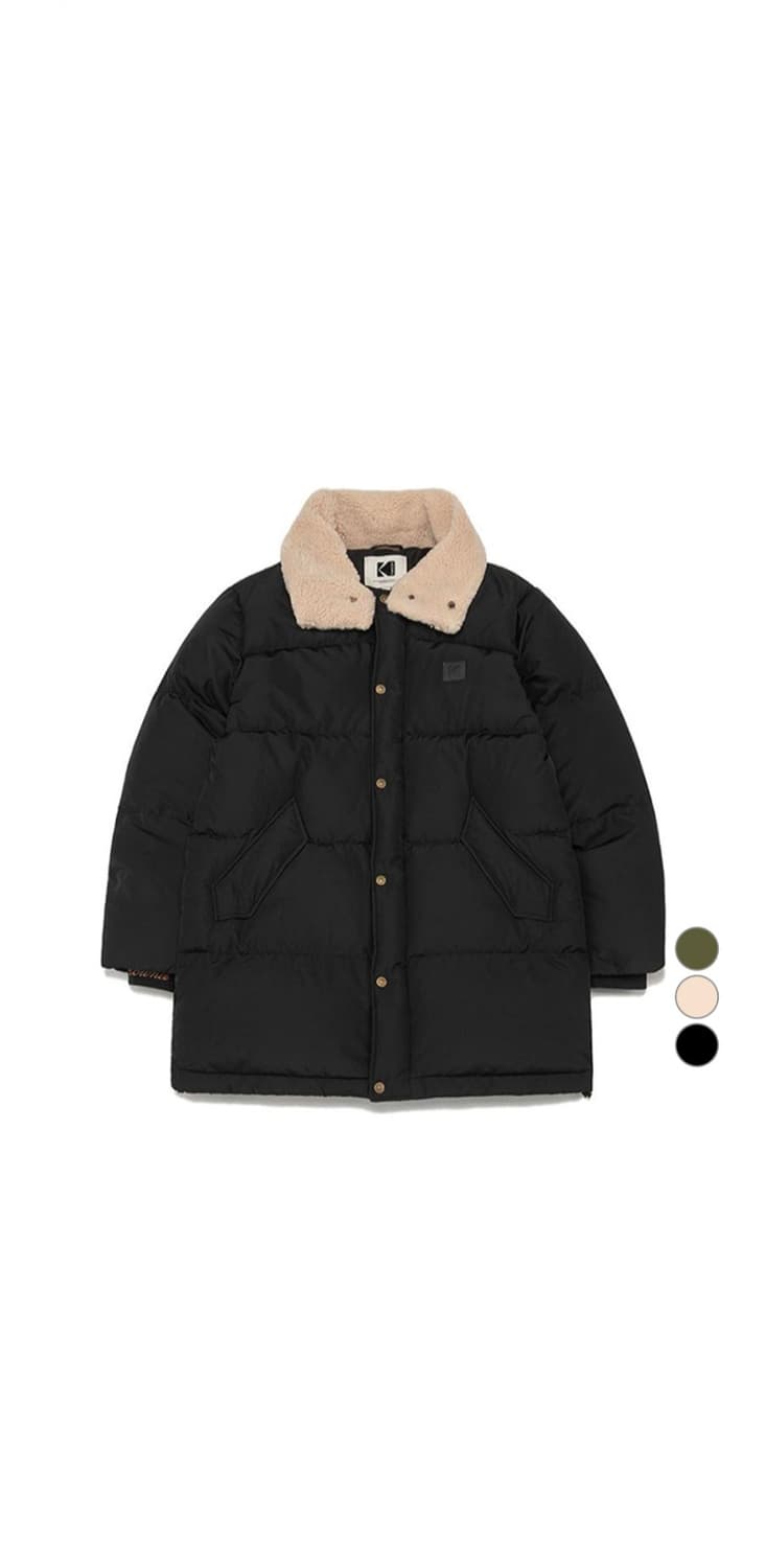 코닥어패럴 남녀공용 브라우니 미들 덕다운 블랙 자켓 사이즈M 상품이미지1