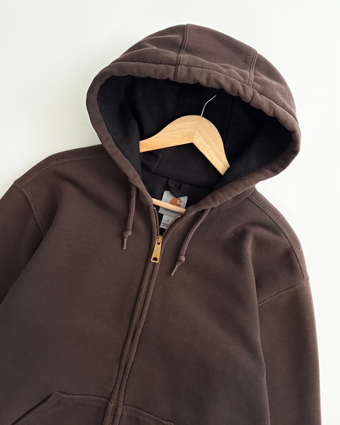 Carhartt 칼하트 초코브라운컬러 써멀 후드집업 상품이미지4