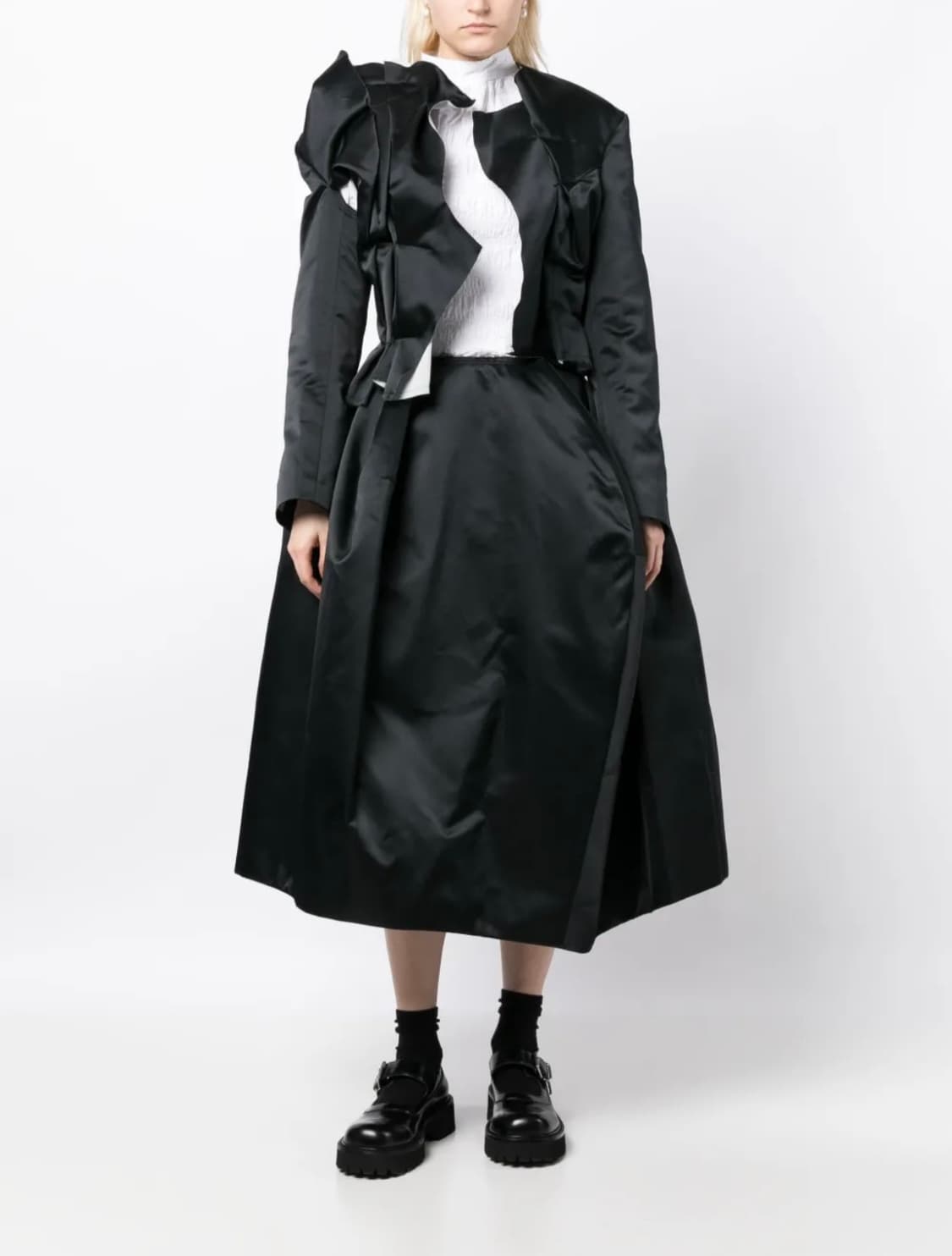 꼼데가르송 23FW 개더드 이펙트 레이어드 블레이저 재킷 상품이미지6