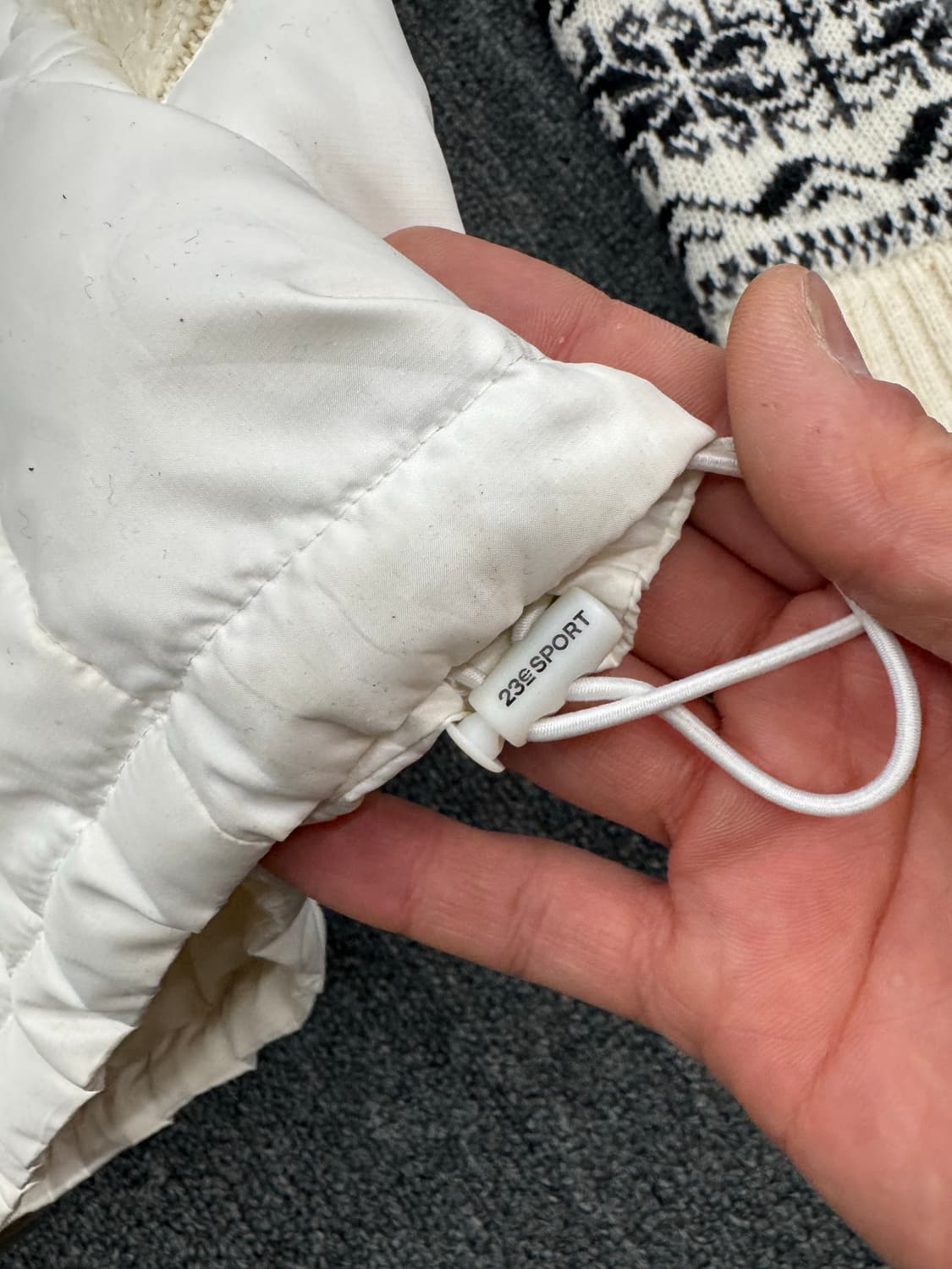 2)Japanese vintage 여성 퍼 니트 패딩 자켓 상품이미지5