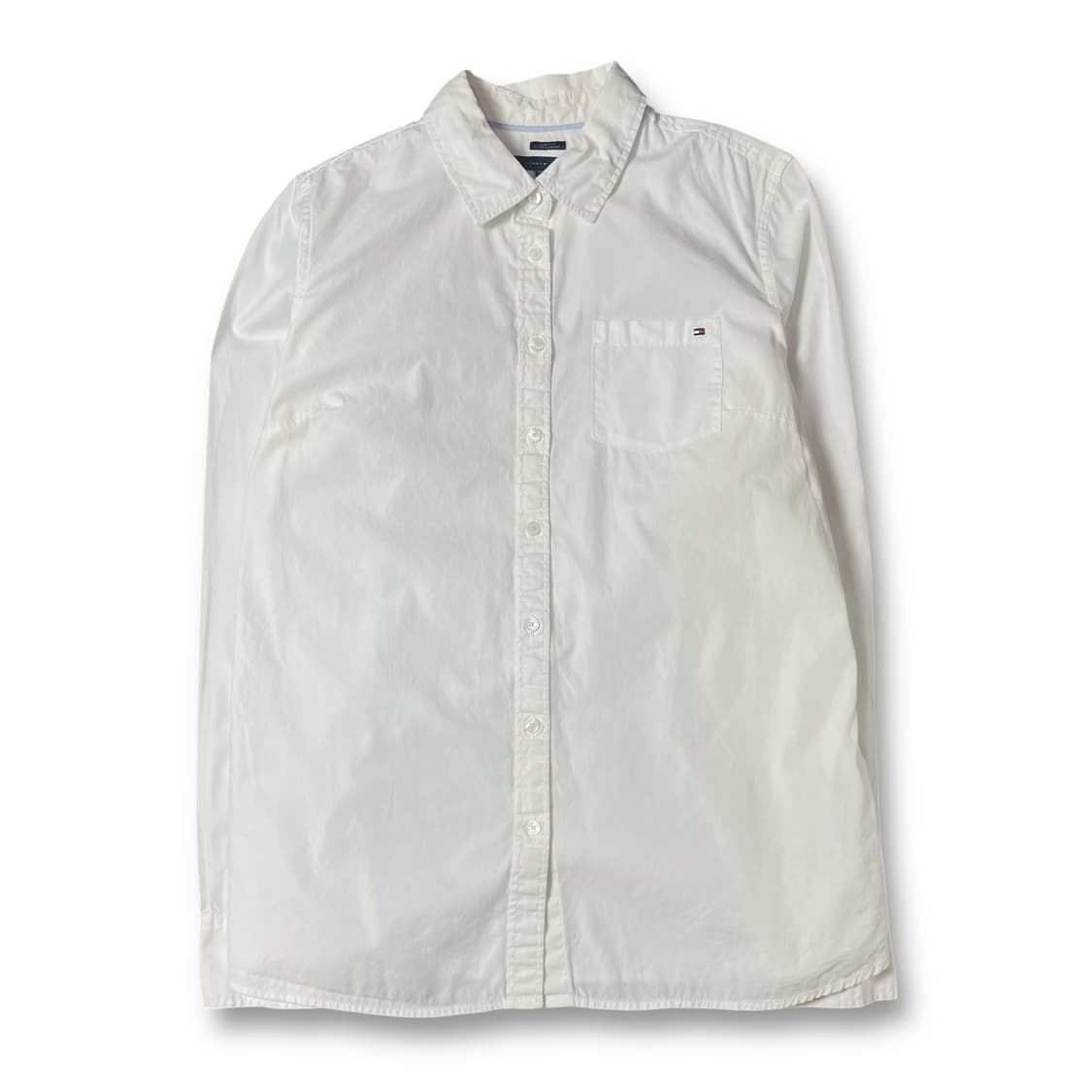 타미힐피거 화이트 원포켓 긴팔 셔츠 M 상품이미지1