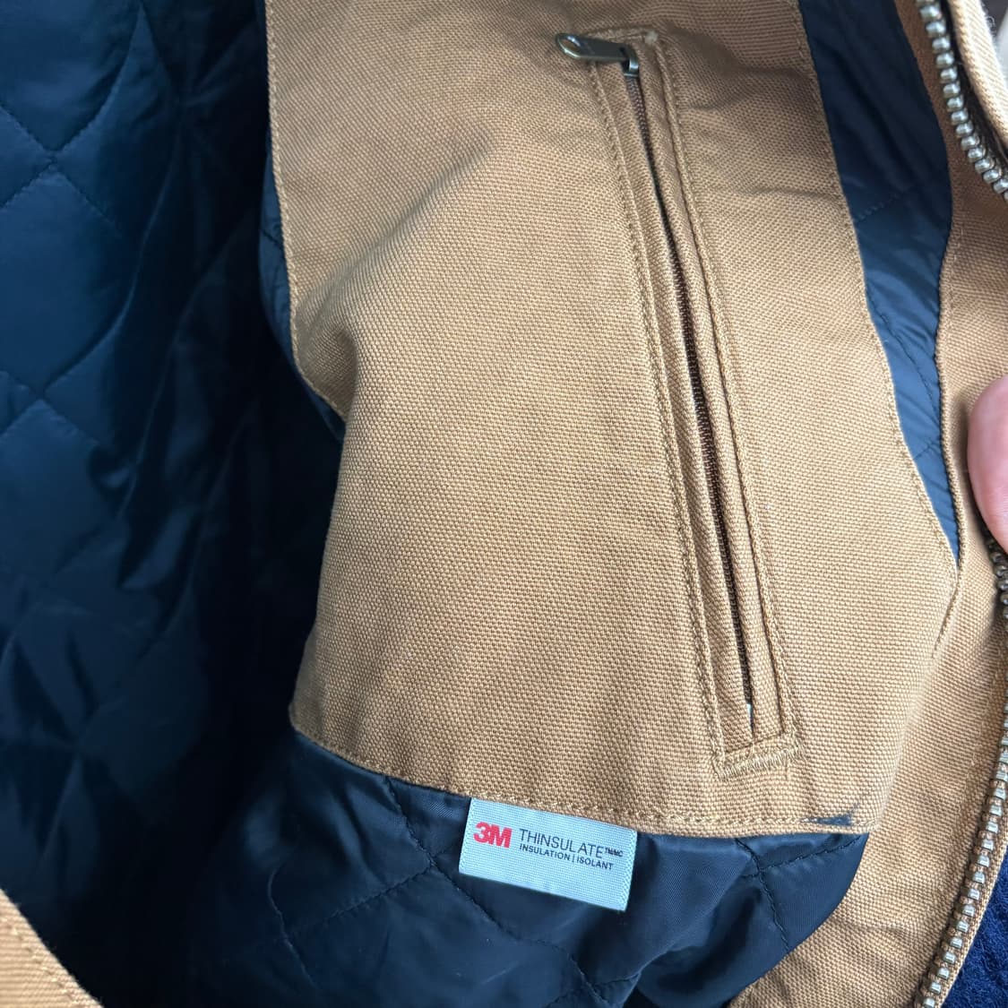 칼하트 액티브 브라운 후드 집업 자켓 남XL 상품이미지6