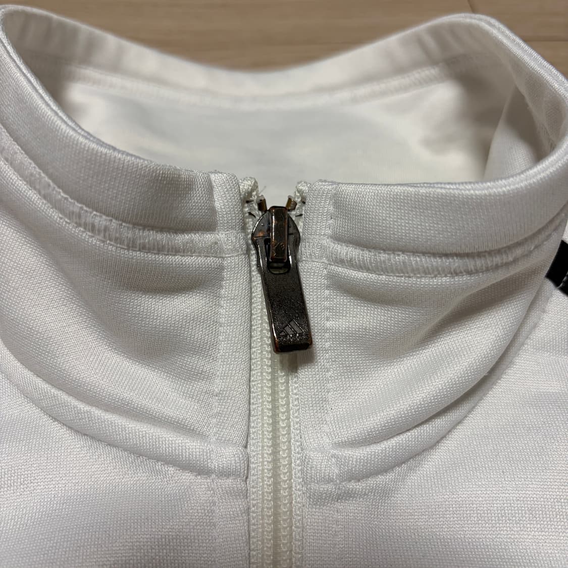 W)아디다스 에센셜 3S 트랙탑 화이트 져지 상품이미지3