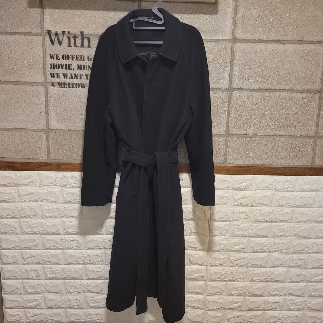 발렌시아가 벨트 롱코트 상품이미지1