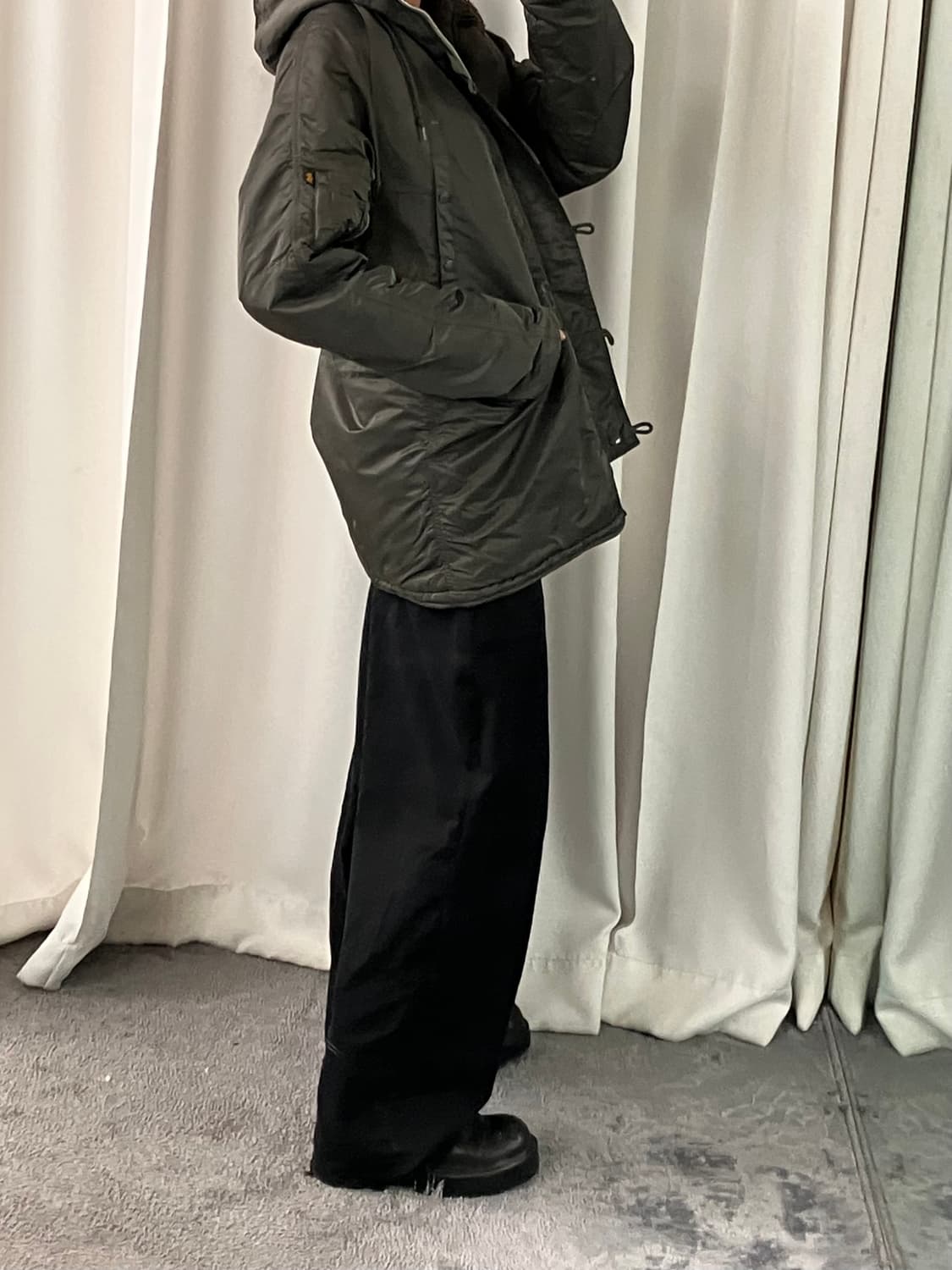 알파인더스트리 N3B 카키 파카 XL 상품이미지10