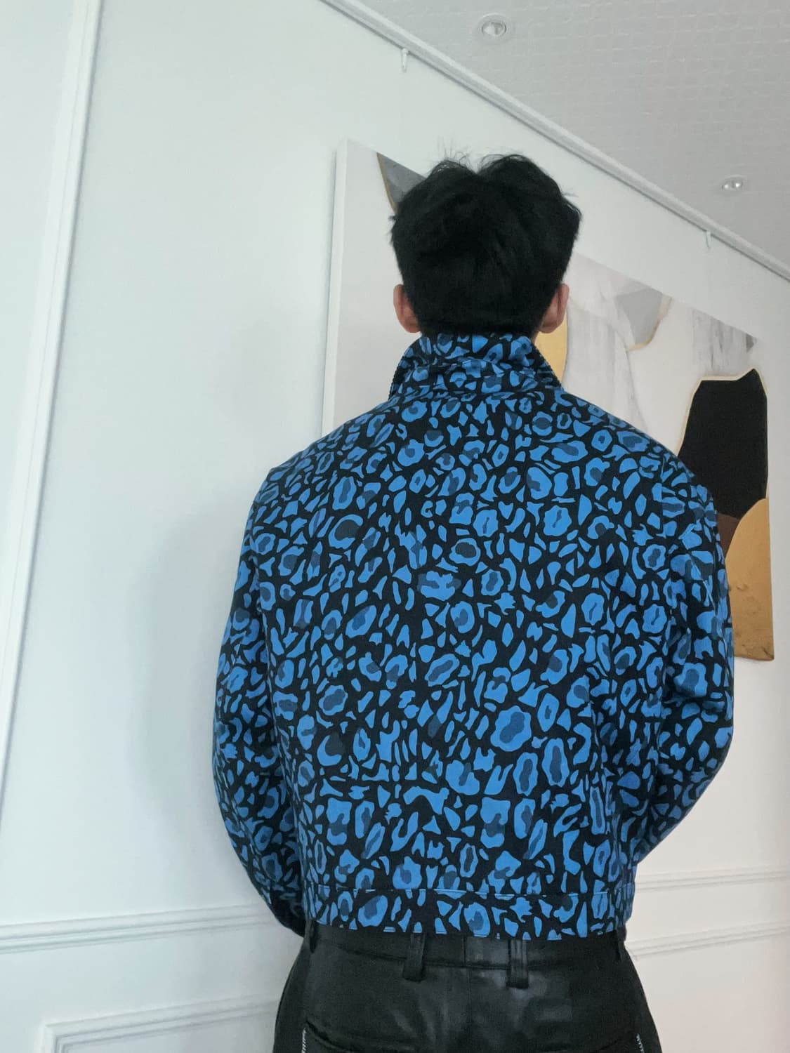 KNOW WAVE 블루 레오파드 자켓 상품이미지5