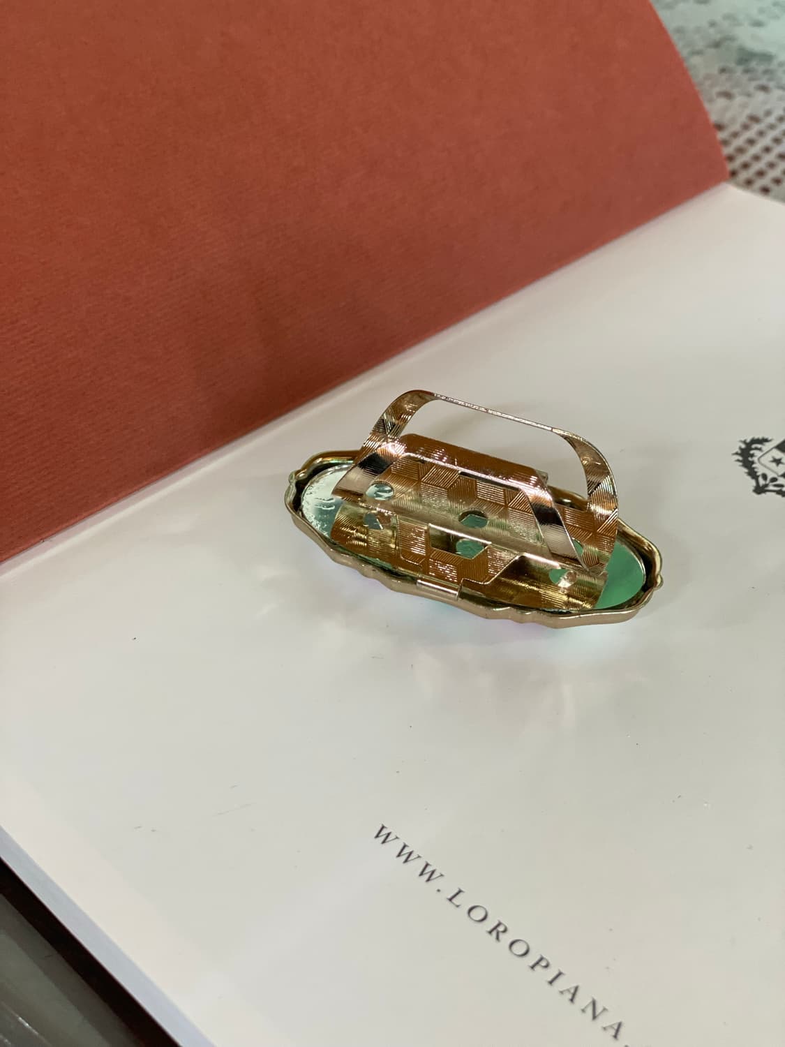 빈티지 도자기 립스틱 거울 홀더 콤팩트  상품이미지2