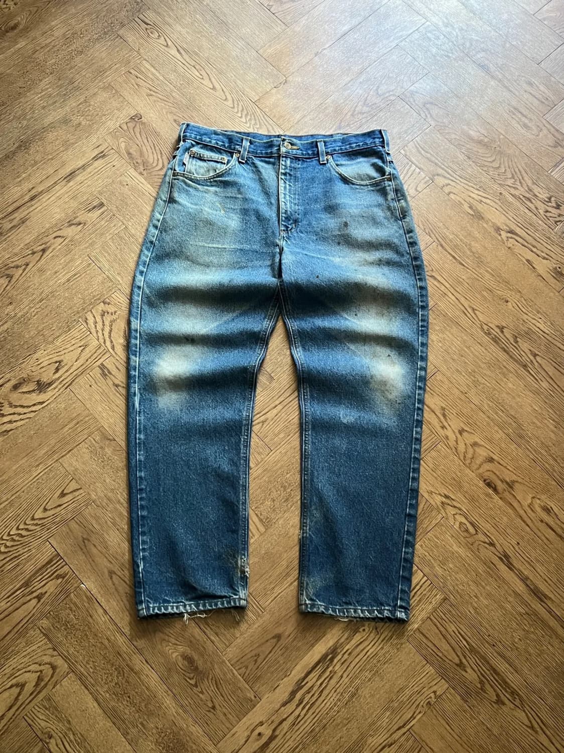 [36]칼하트 USA 더티워싱 워크 데님 팬츠 상품이미지1