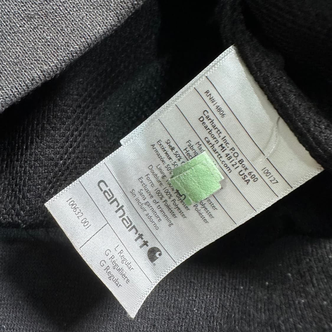 칼하트 그레이 써멀 후드집업 상품이미지7