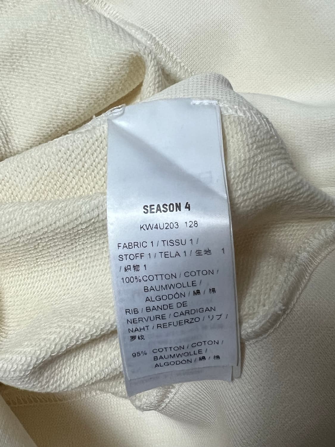 이지 시즌4 크루넥 오프화이트 XS 상품이미지3