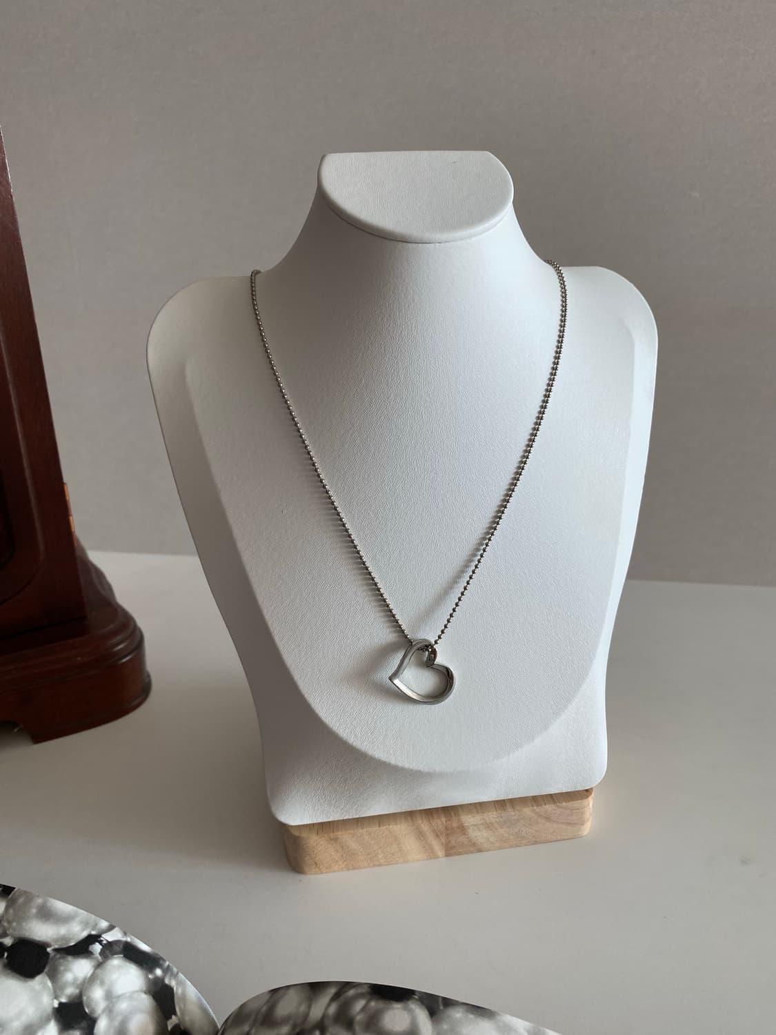 빈티지 주얼리 하트 실버톤 목걸이 상품이미지5