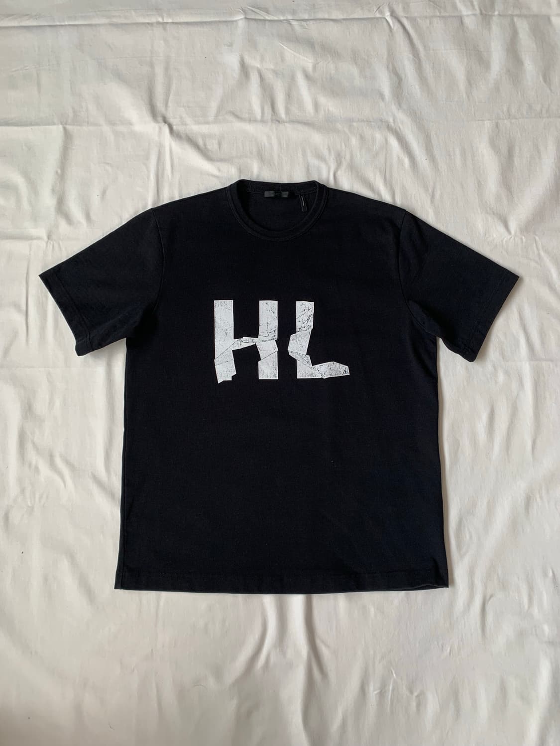 Helmut Lang crumpled logo tee 상품이미지1