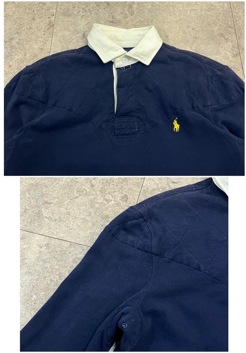 폴로 랄프로렌 기모 럭비티 네이비 M #csz2242 상품이미지5