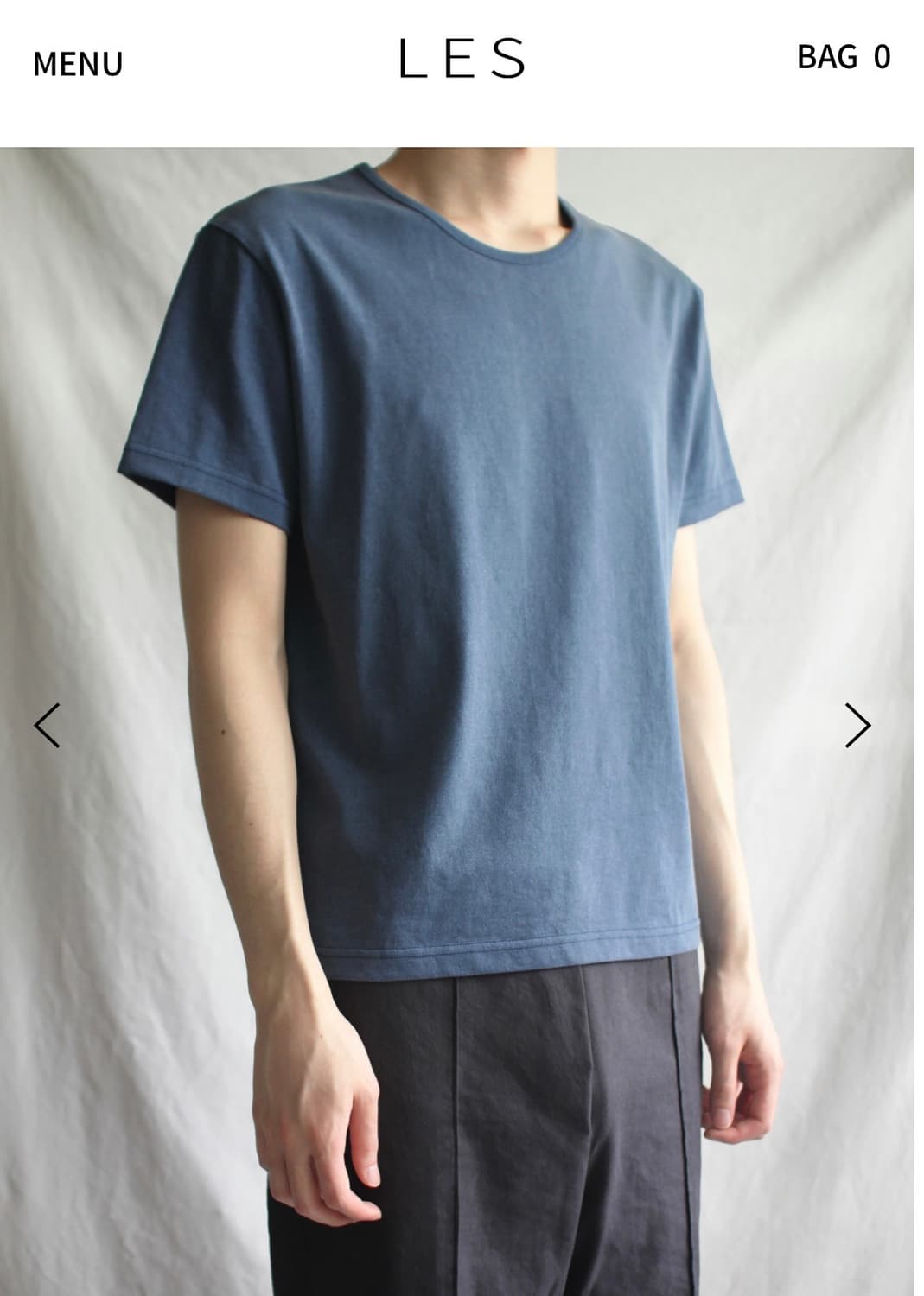 Les Brev T-shirt 반팔 블루 2 상품이미지2