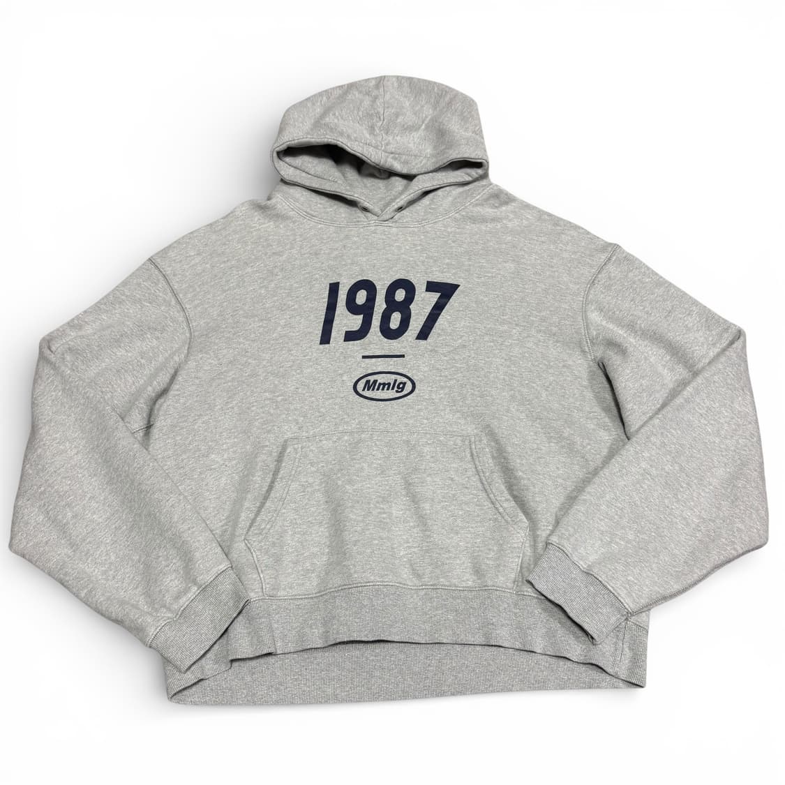 L MMLG 엠엠엘지 그레이 1987 후드티 상품이미지1