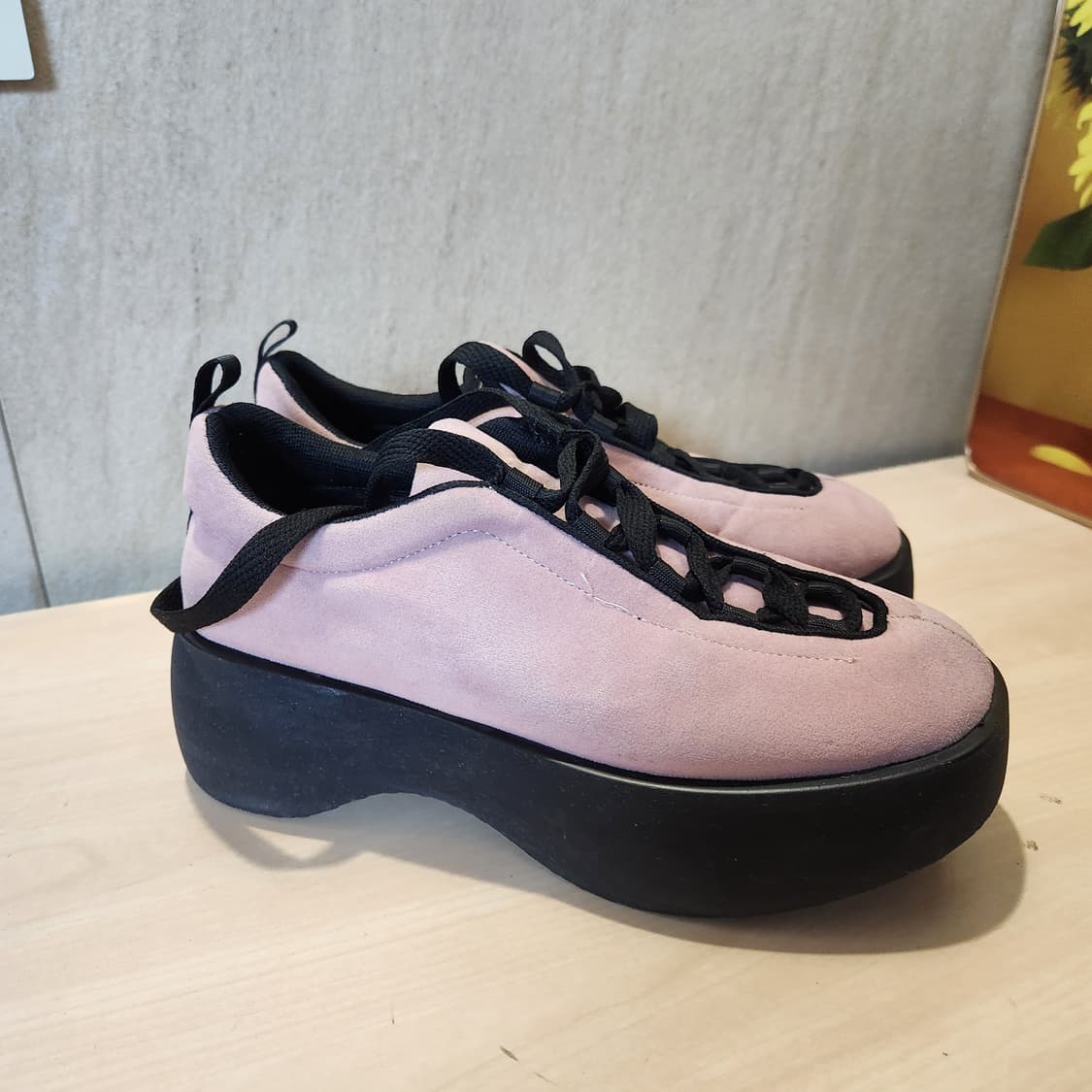 “7cm 통굽 핑크러버💕 MARYAM 유니크 스웨이드 슈즈”
230 상품이미지3