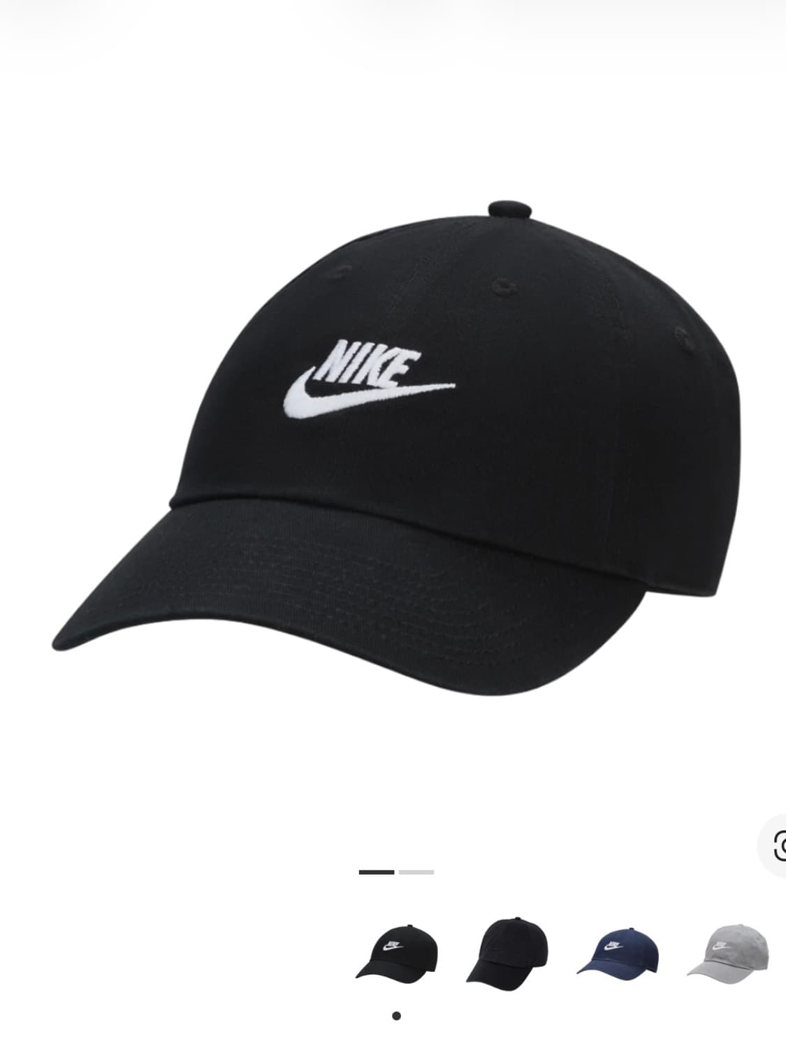 나이키 볼캡 모자 블랙 상품이미지1
