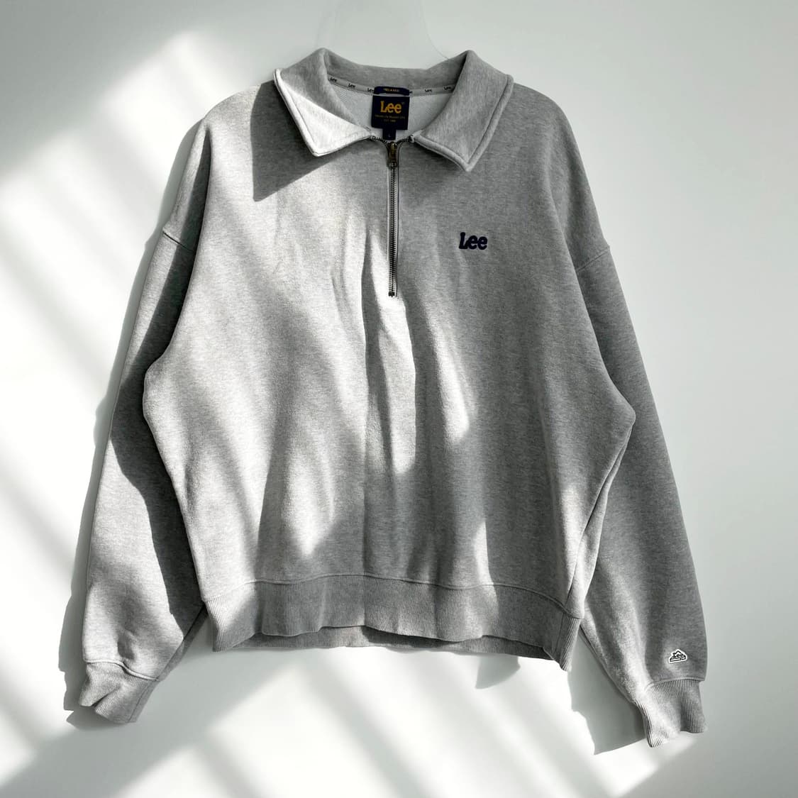 A2 LEE 스몰 트위치 하프 집업 맨투맨 그레이 L사이즈 상품이미지1