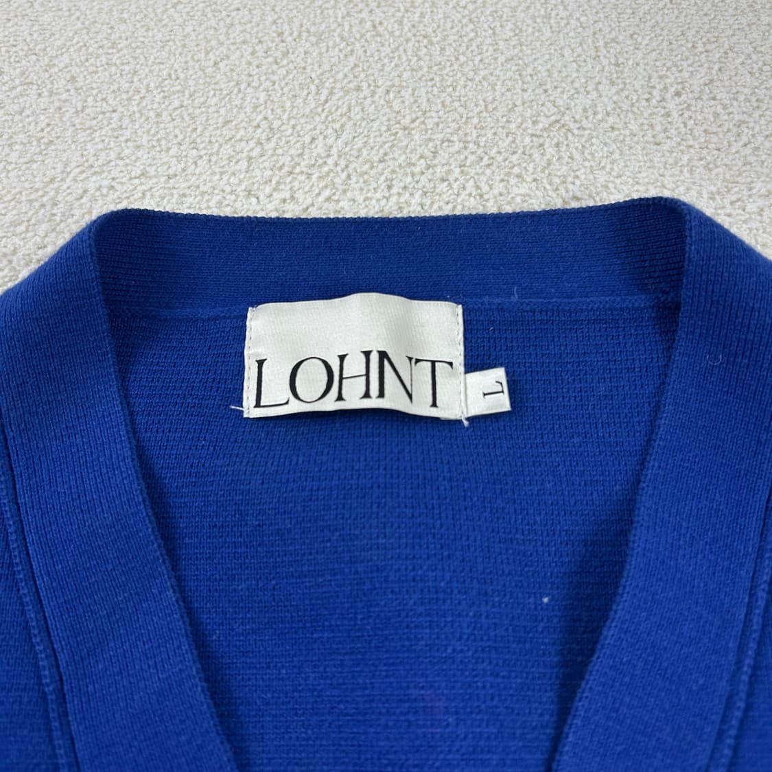 론트 깡스타일리스트 콜라보 가디건 블루 상품이미지4