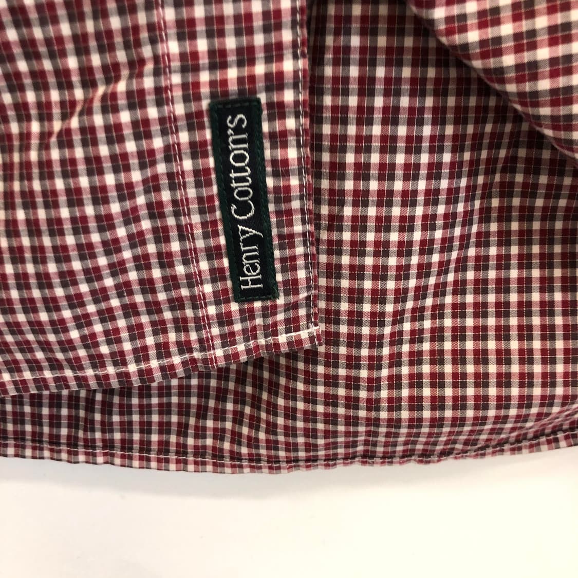 헨리코튼 이탈리안 슬림핏 깅엄셔츠 105 상품이미지4