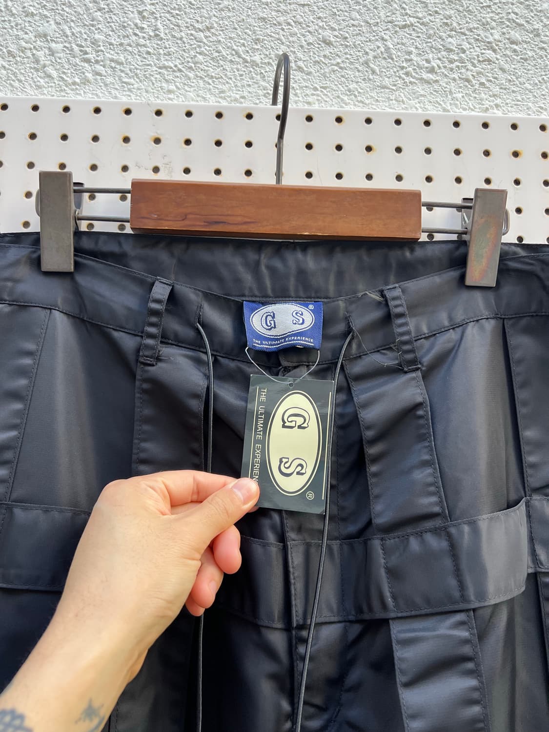 GS UK TECHNO WIDE PANTS 테크노 나일론 와이드 팬츠 상품이미지7