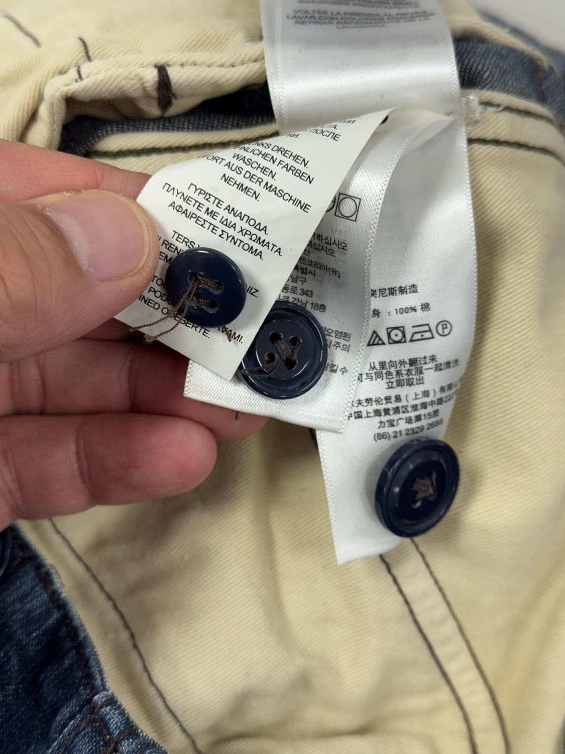 더블알엘 데님 카고 반바지/34 상품이미지6