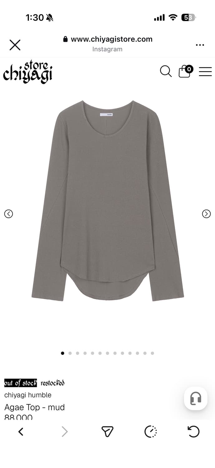 Chiyagi agae top mud 상품이미지1