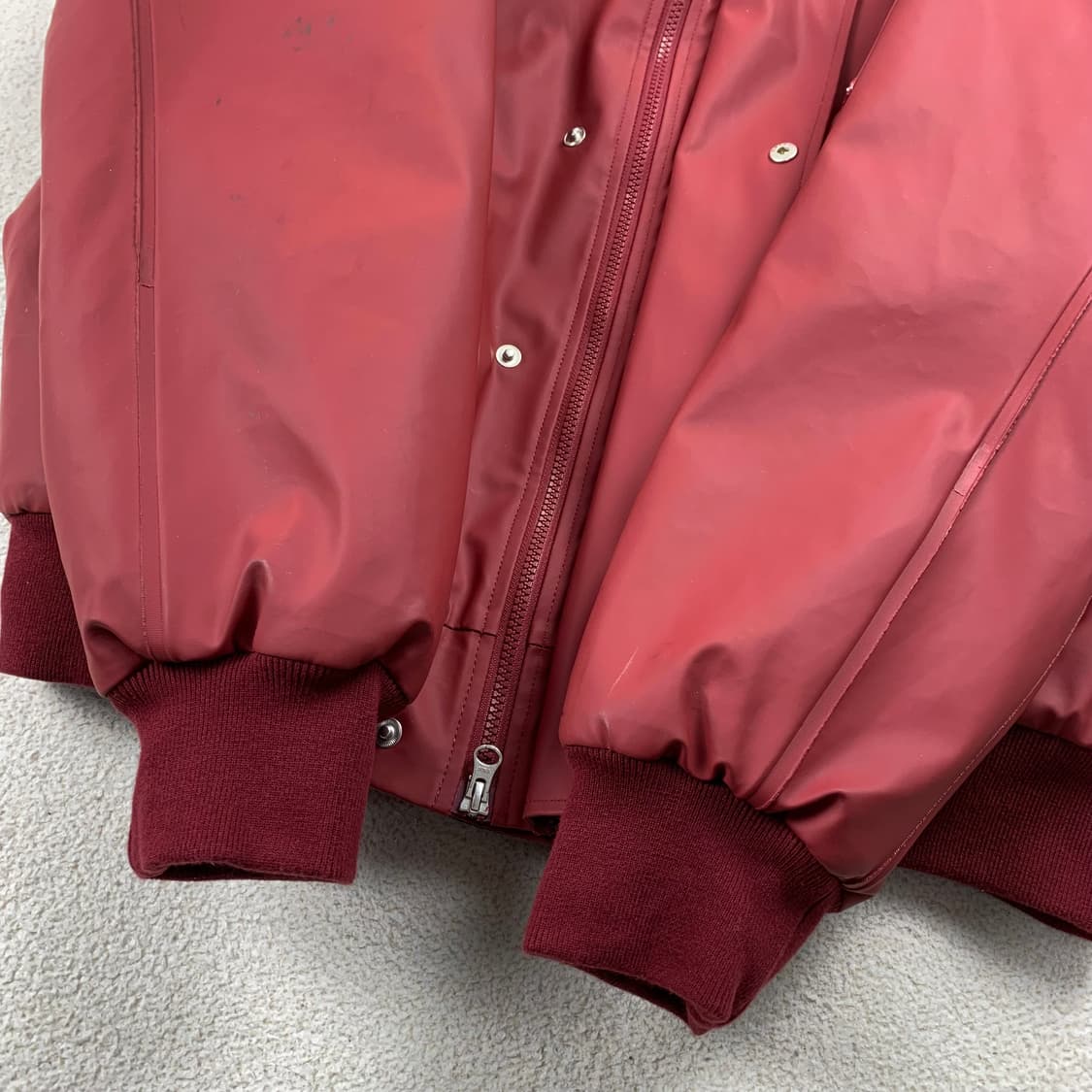 알파인더스트리 x 스투터하임 페이크 레더 N-2B 자켓 레드 상품이미지7