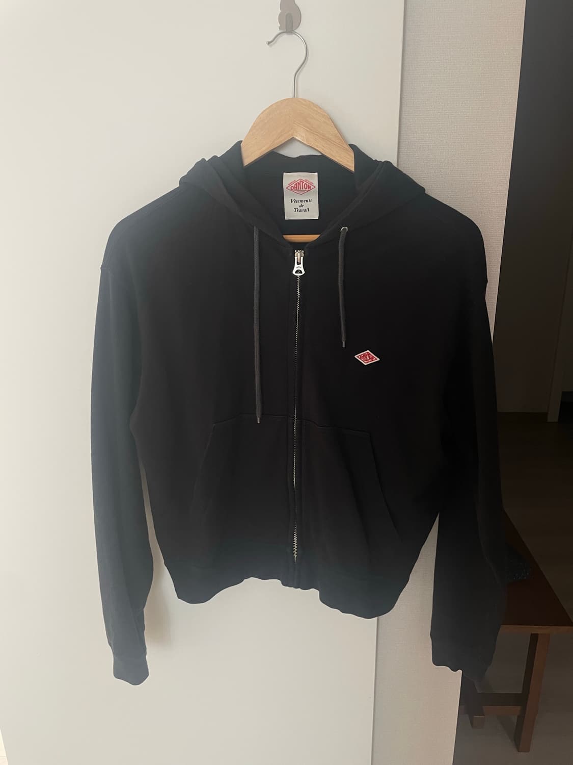 단톤 테리후드집업 차콜 38 상품이미지1