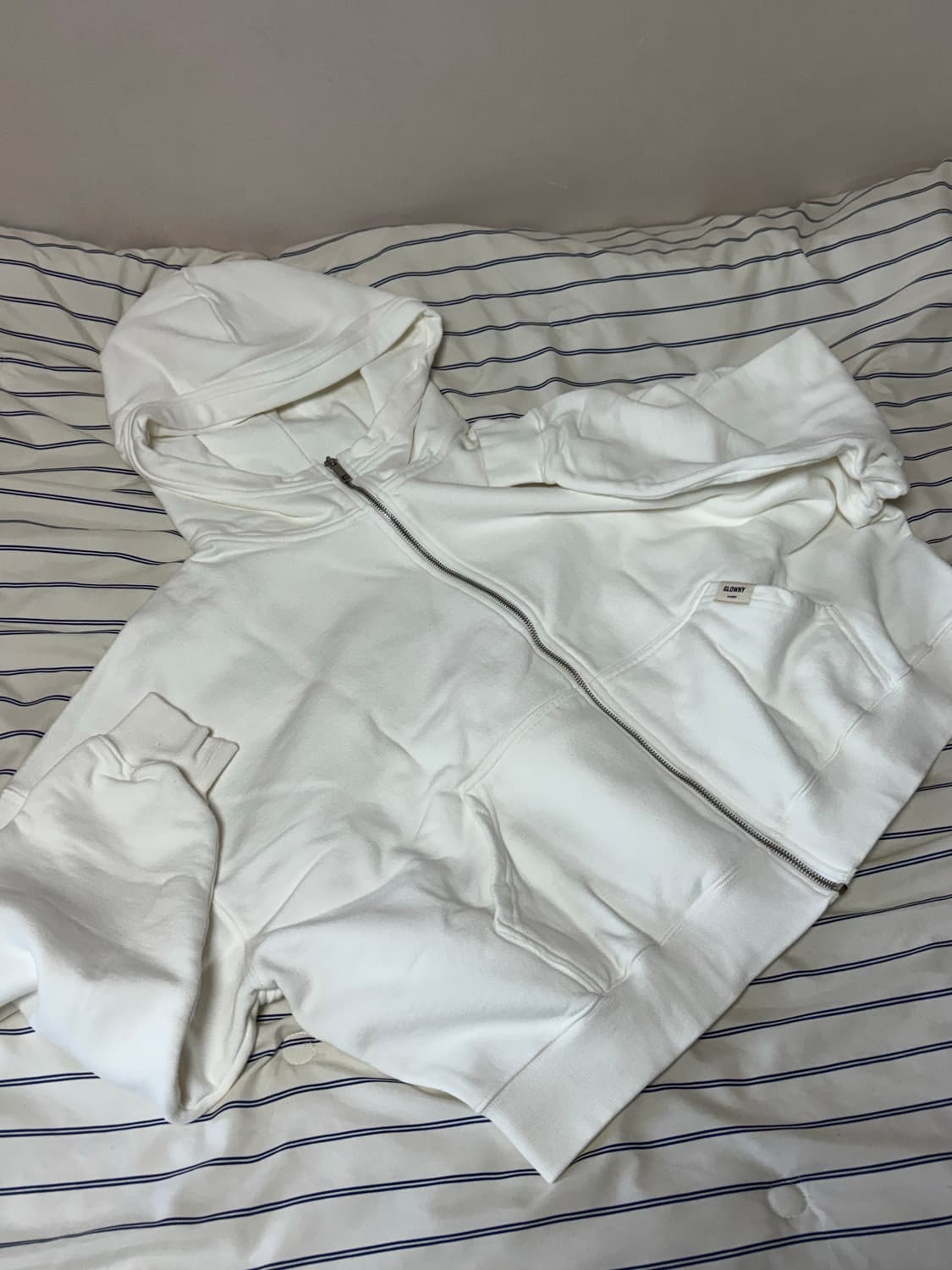 Glowny G CLASSIC WASHED BOXY ZIP UP 상품이미지5
