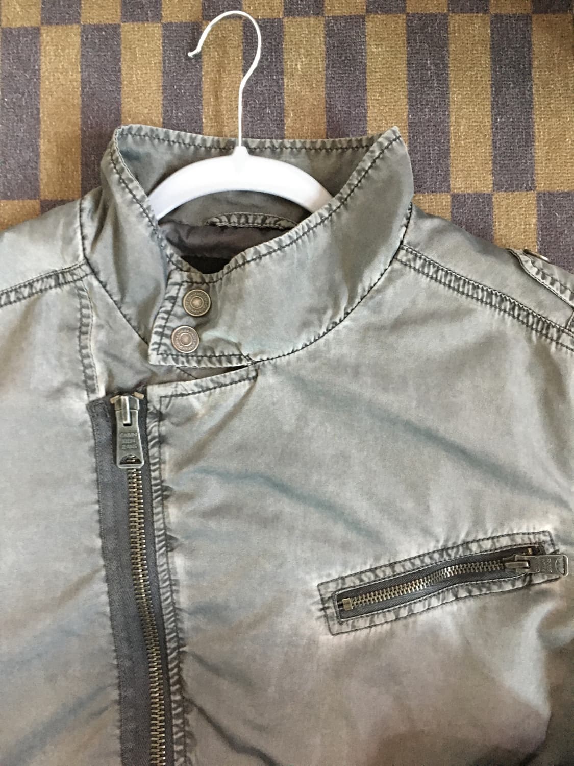 Calvin kiein - 그레이 가먼츠워싱 나일론 자켓 [L] 상품이미지2