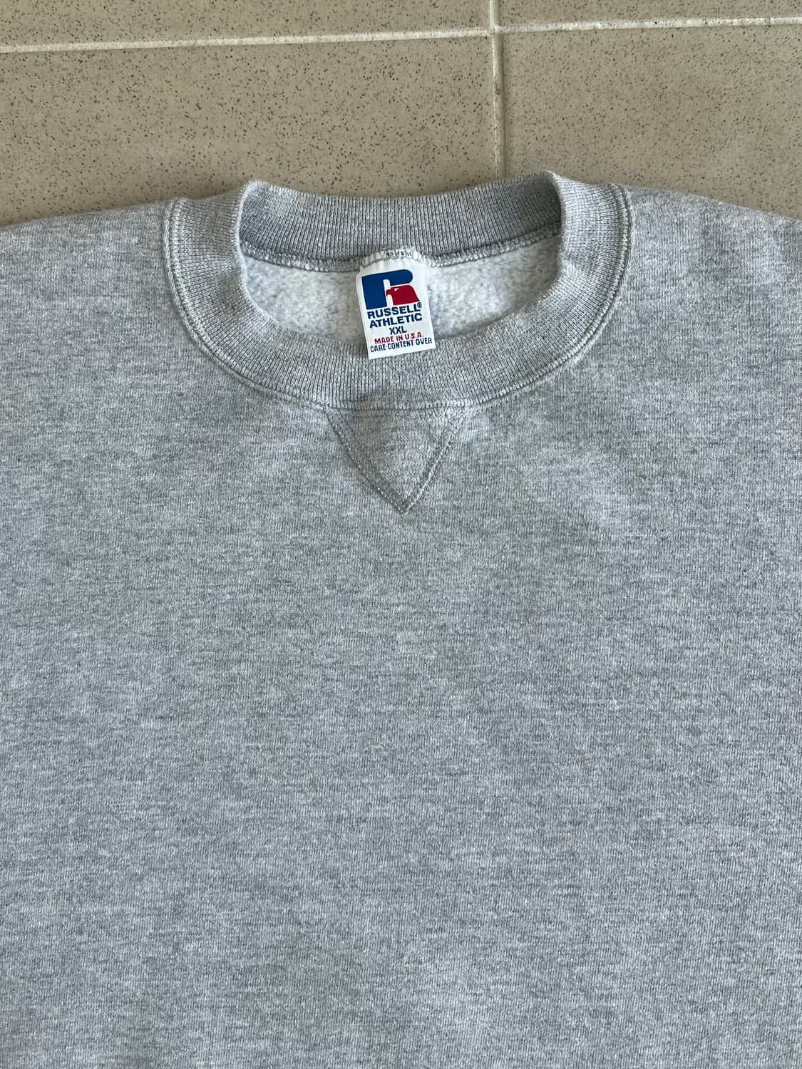 90s 빈티지 러셀 스웻셔츠 그레이 XXL USA 상품이미지3