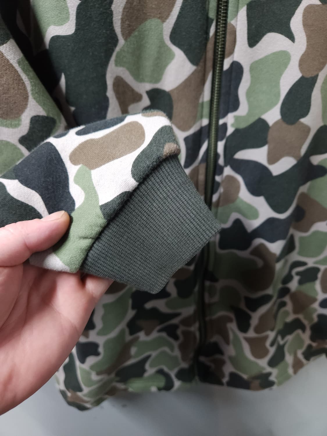 아디다스 베이프맛 루즈핏 여성 카모 집업 상품이미지6