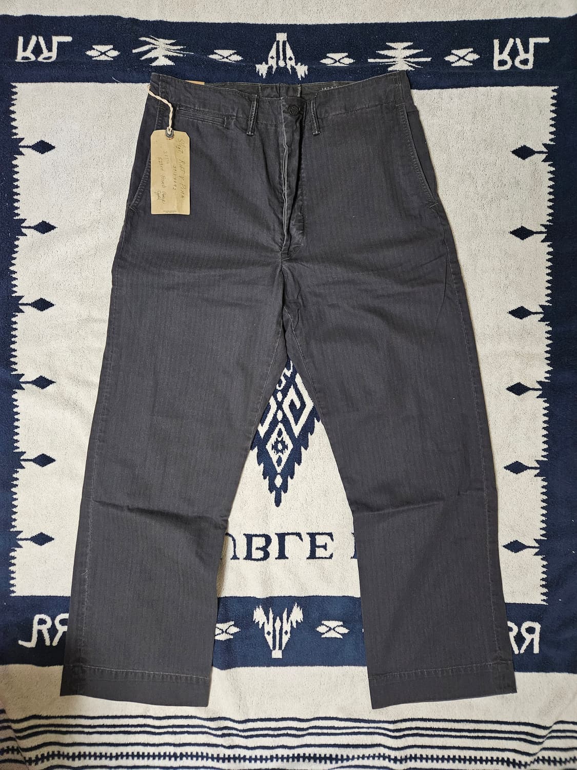 RRL 가먼트 다이 헤링본 필드 팬츠 32X30  상품이미지1