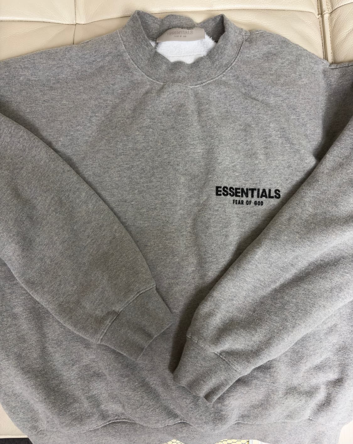 피어오브갓 에센셜 맨투맨 다크 오트밀 M 상품이미지3